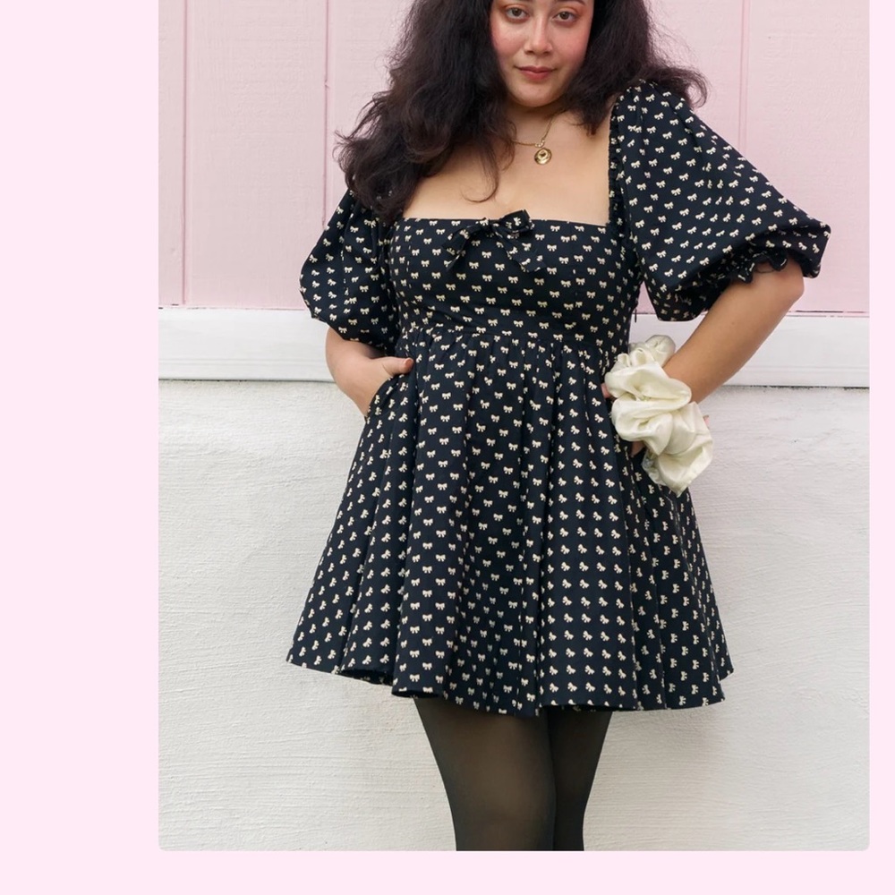 Miss candyholic Chic Black and White Patterned Dress NWT